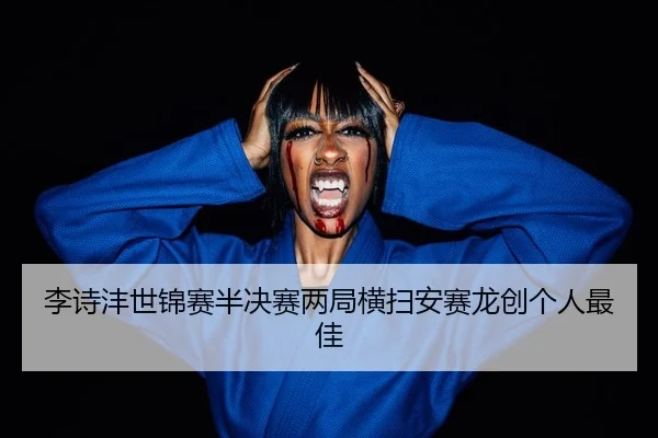 李诗沣世锦赛半决赛两局横扫安赛龙创个人最佳